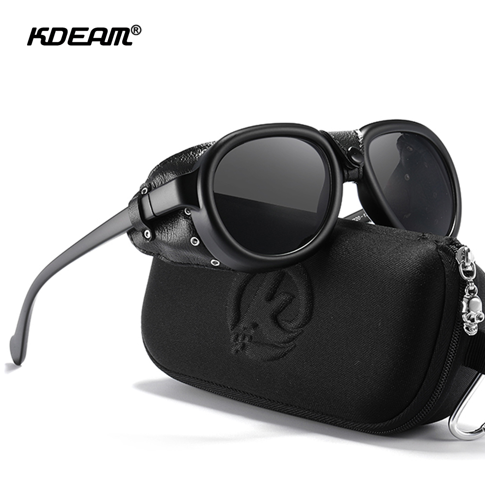 Tech Wear Accessories - KDEAM Pilot Sunglasses Steampunk Men's Aviatic