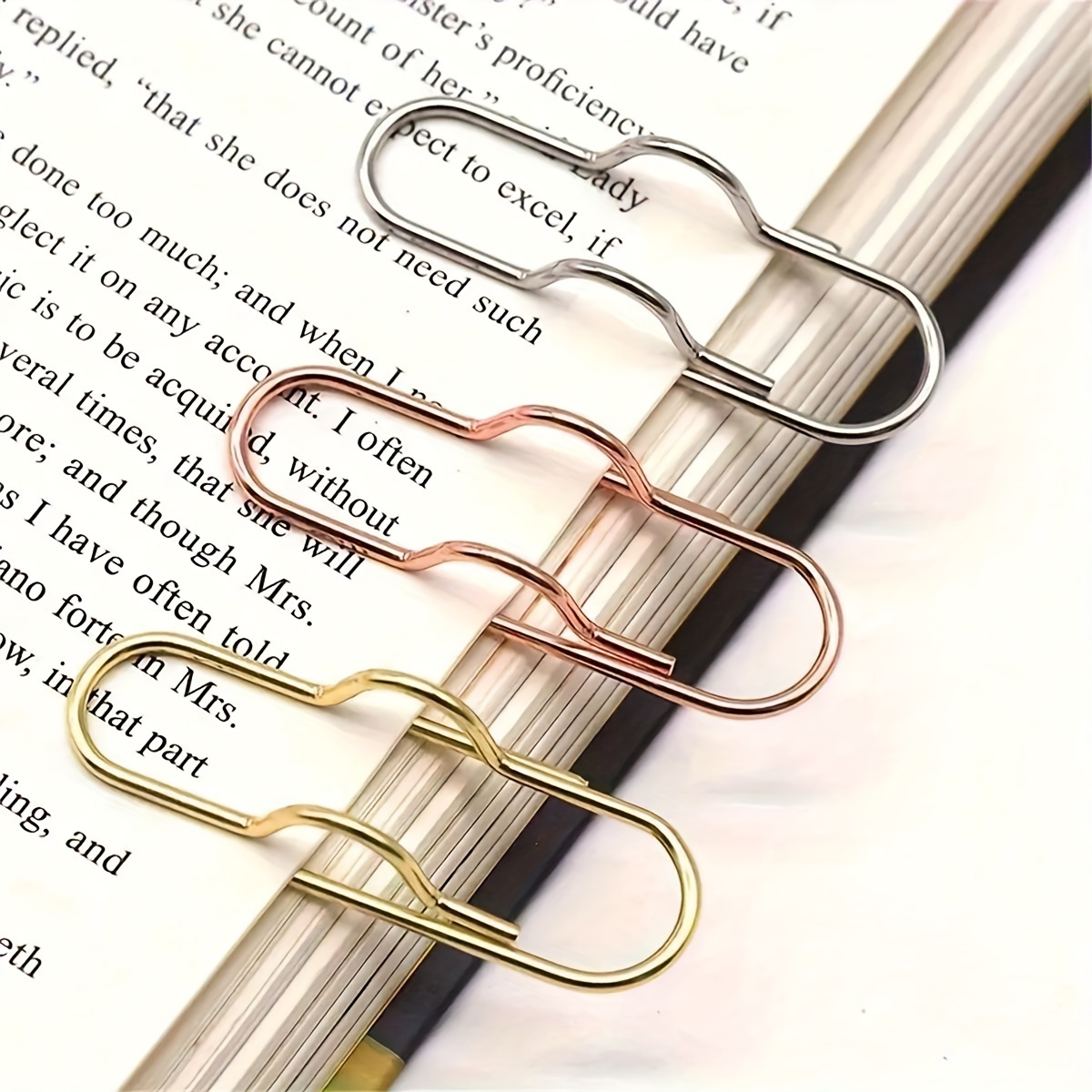 Tech Accessories For Office - 3Pcs Multi‑Color Metal Pen Clips New