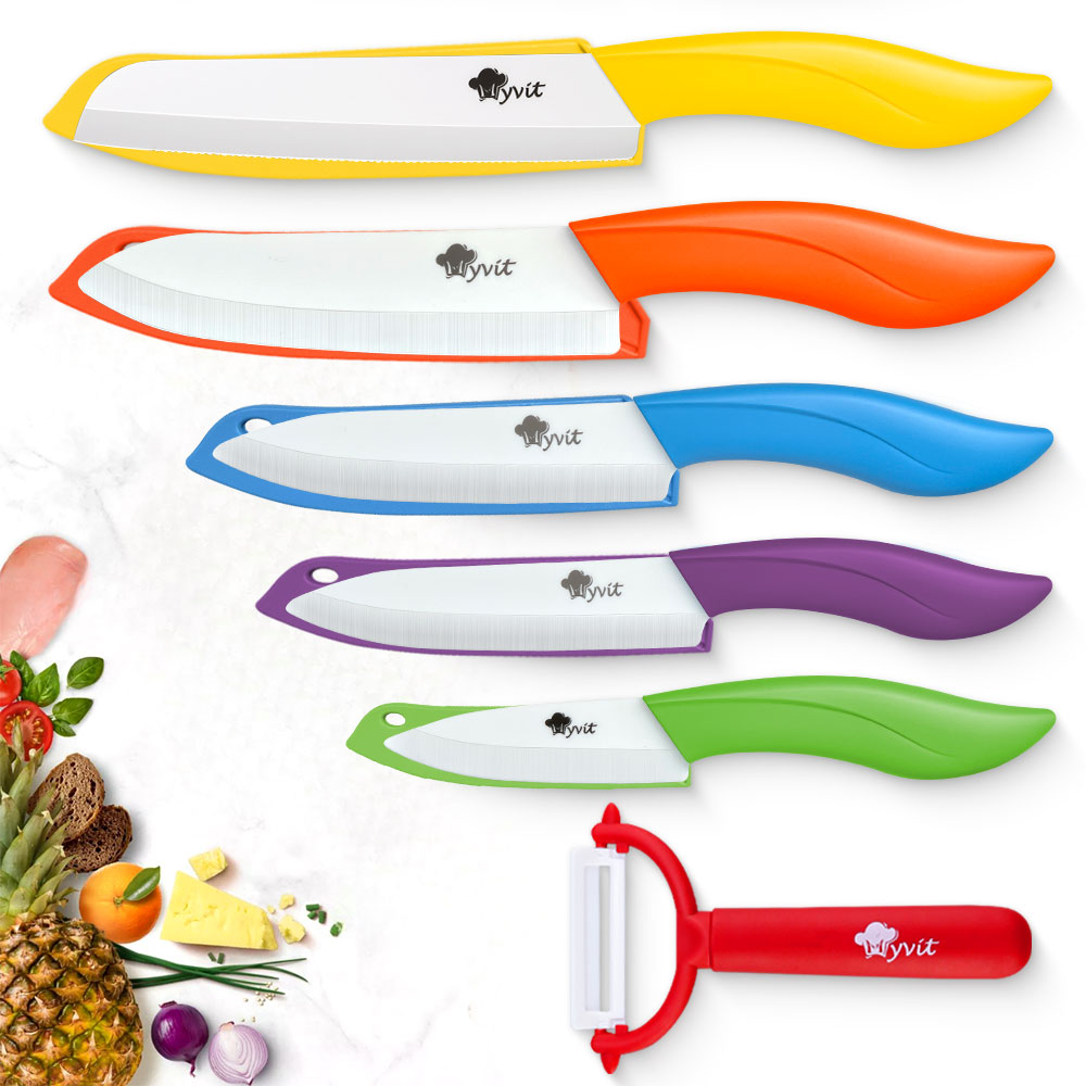 High Tech Kitchen Accessories - Ceramic Knives Set Kitchen Knives 3'