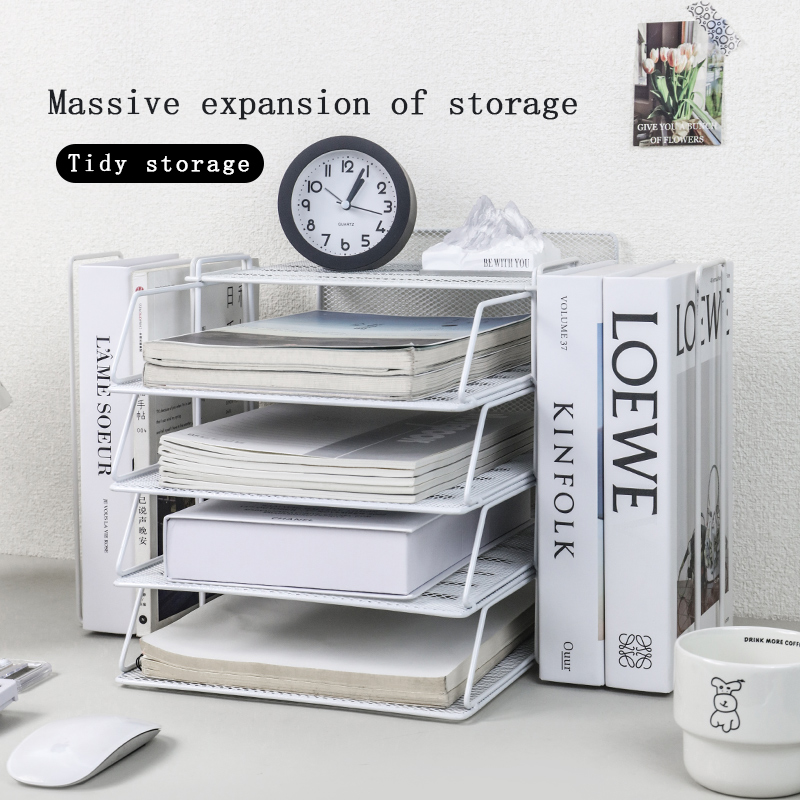 Tech Accessories For Office - Desk storage and accessories, 4-tier paper