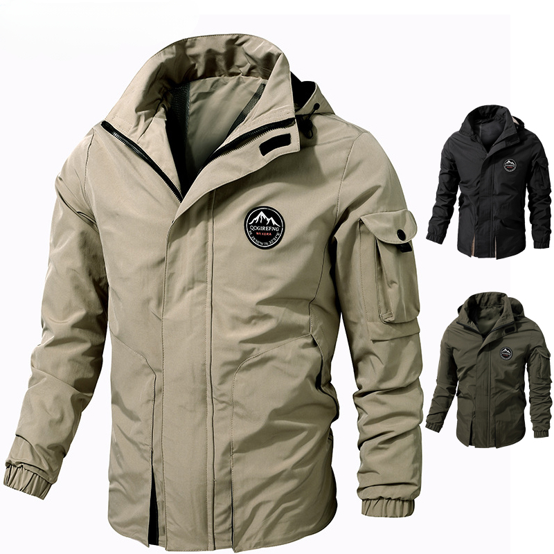 Tech Wear Accessories - Casual Jackets for Men's Techwear Windproof