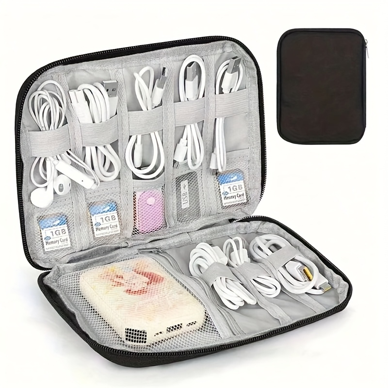 Tech Accessories Travel - 1PC Travel Cable Organizer Case Multi-Pocket