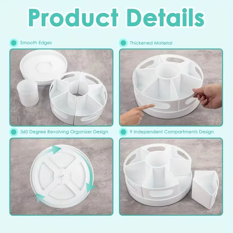 360° Rotating Desk Organizer W - Tech Accessories For Office recension och pris