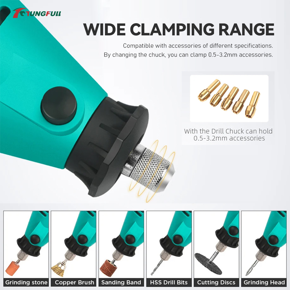 TUNGFULL Mini Electric Grinder - Nail Tech Accessories recension och pris