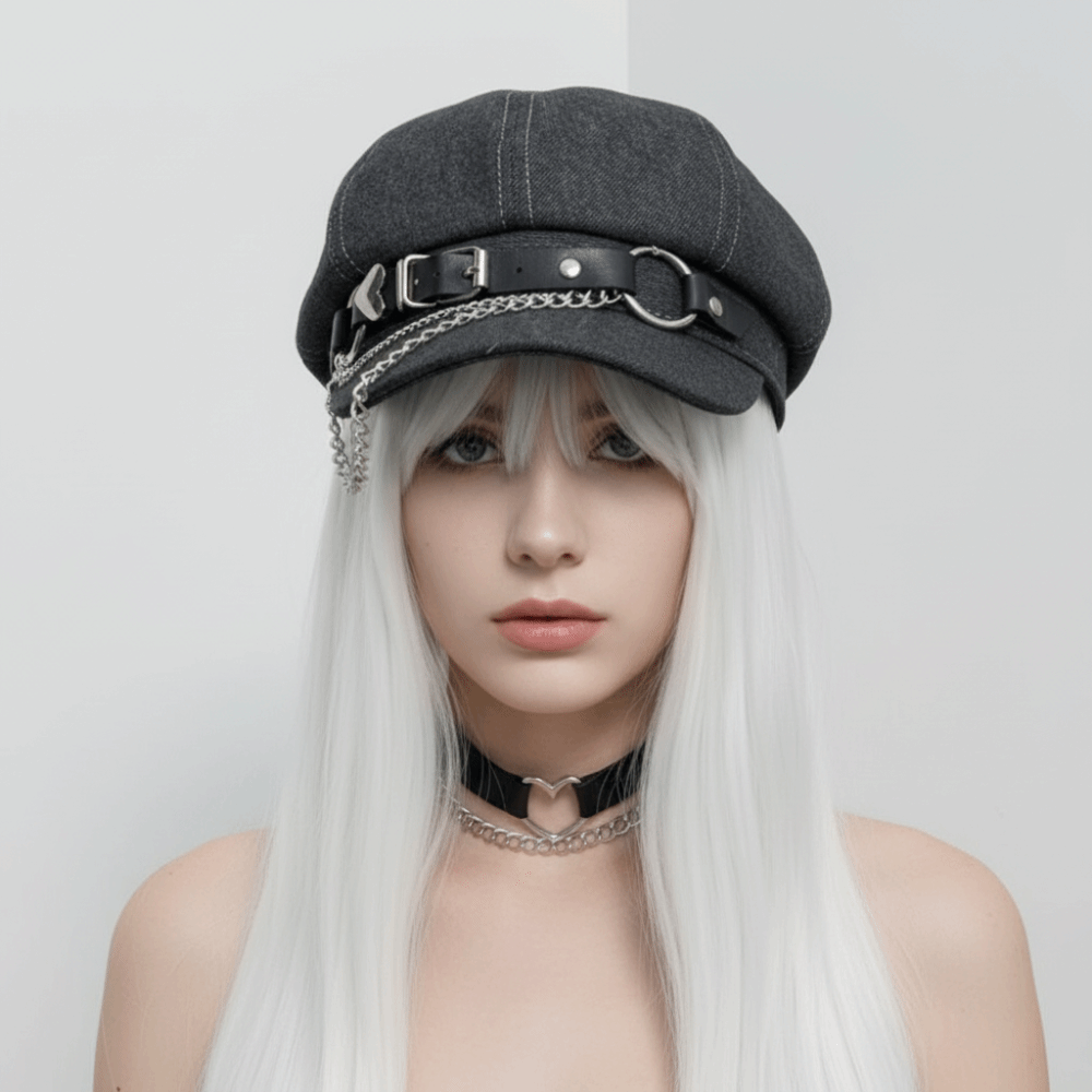 Trend Octagonal Harajuku Beret - Tech Wear Accessories recension och pris