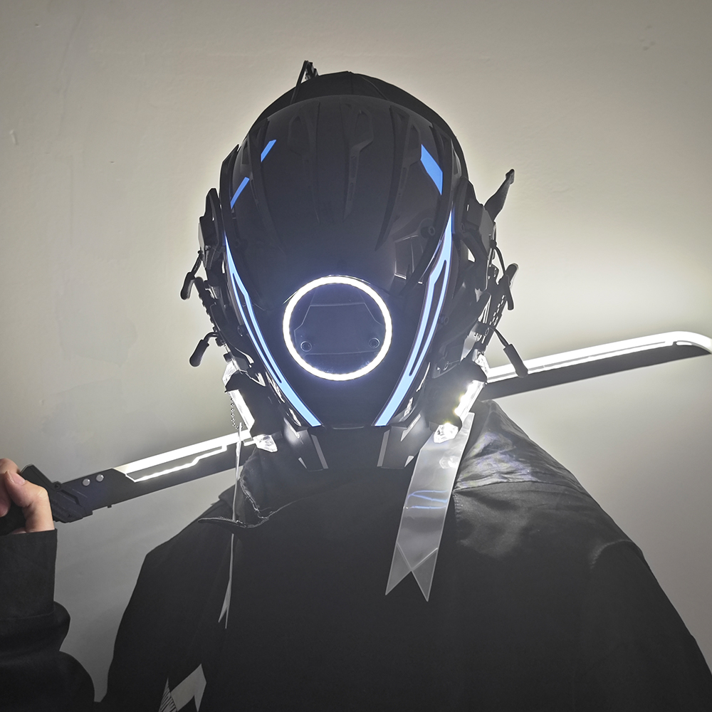 JAUPTO Punk Mask for Men, LED  - Tech Wear Accessories recension och pris