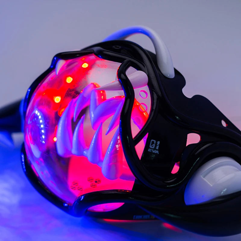 Cyberpunk-Style LED Mech Mask  - Tech Wear Accessories recension och pris