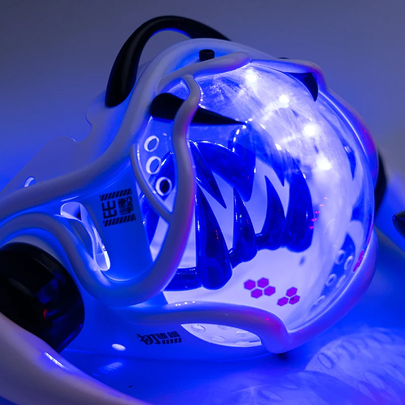 Cyberpunk-Style LED Mech Mask  - Tech Wear Accessories recension och pris