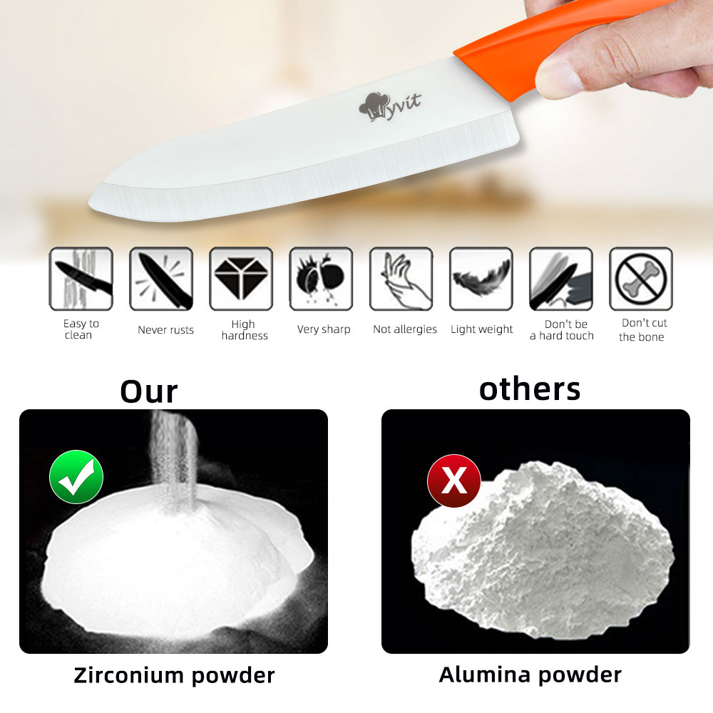 Ceramic Knives Set Kitchen Kni - High Tech Kitchen Accessories recension och pris