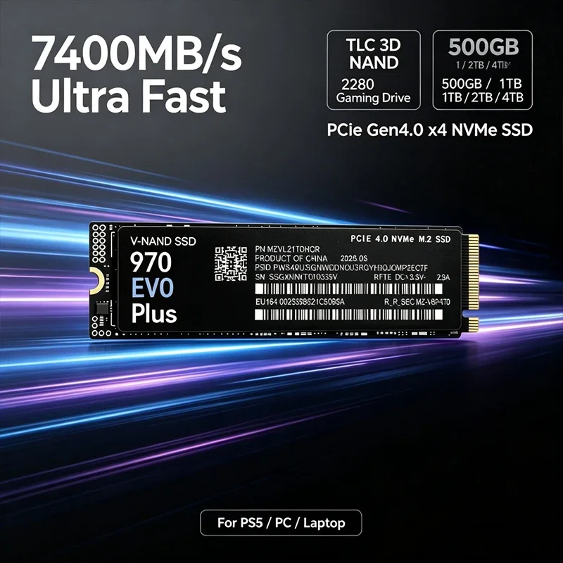 7400MB/s M.2 NVMe SSD 970 EVO  - Samsung Ssd 980 Pro recension och pris