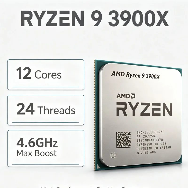 AMD Ryzen 9 3900X Processor CP - Amd Cpu Ryzen 9 recension och pris