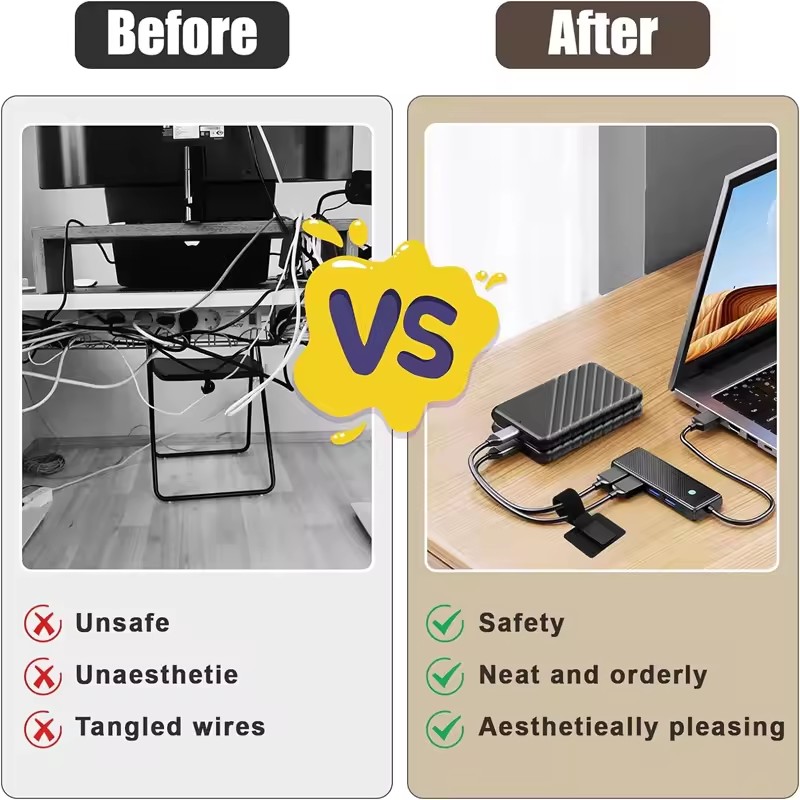 Adhesive Under Desk Cable Ties - Tech Room Accessories recension och pris