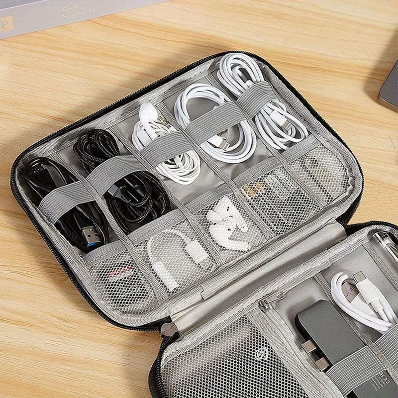 1 Pack Portable Electronic Acc - Tech Accessories Organizer Pouch recension och pris