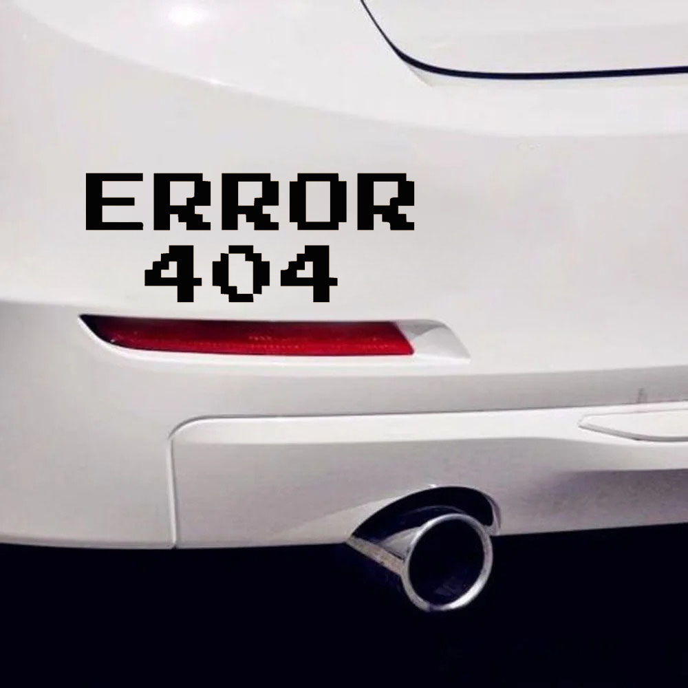 Error 404 Pixel Font Car Stick - Trending Tech Accessories recension och pris