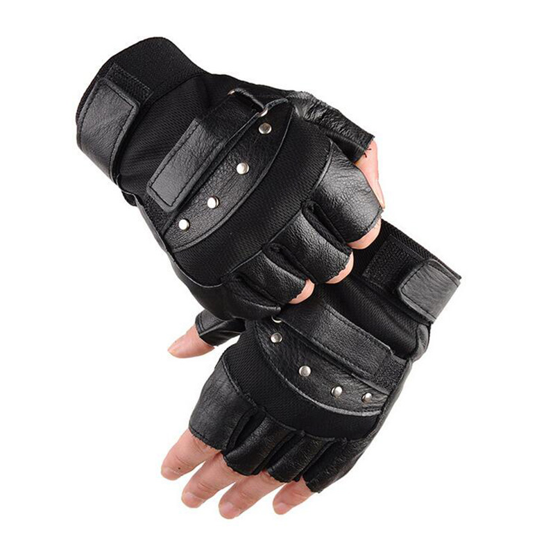 Men's Half Finger Leather Fitn - Tech Wear Accessories recension och pris