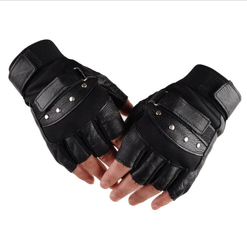 Men's Half Finger Leather Fitn - Tech Wear Accessories recension och pris