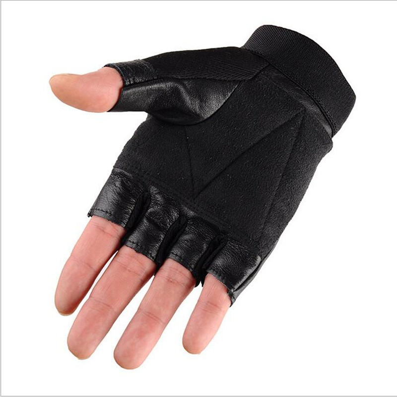 Men's Half Finger Leather Fitn - Tech Wear Accessories recension och pris